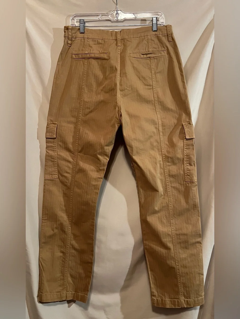 Madewell Garment Dyed 90’s High-Rise Straight Cargo Pants in Tan- Size 30